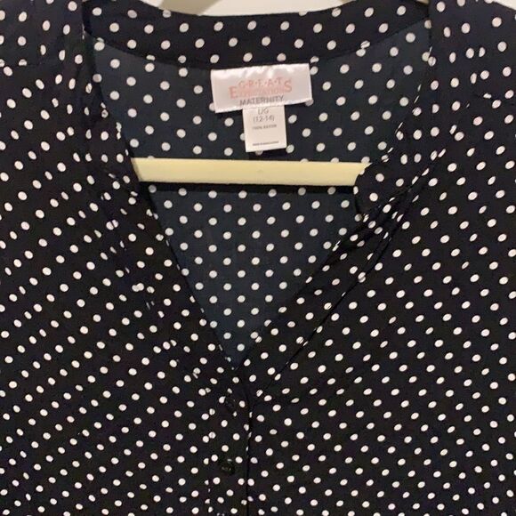 Great expectations Maternity polka dot top - Picture 5 of 7